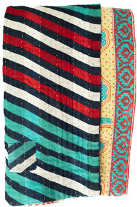 Firefly Kantha Throw Blanket
