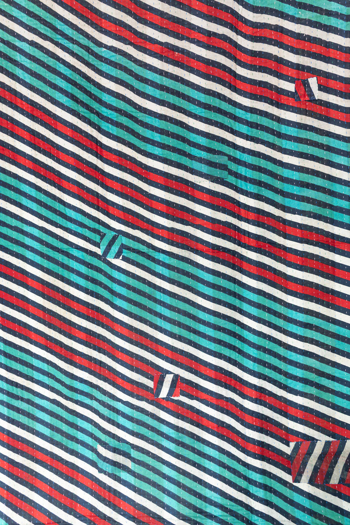 Firefly Kantha Throw Blanket