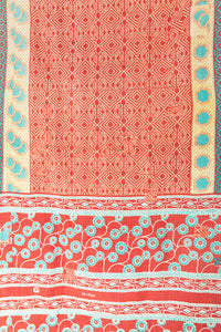 Firefly Kantha Throw Blanket