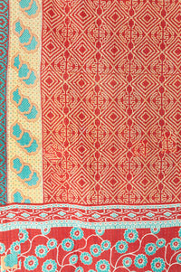 Firefly Kantha Throw Blanket