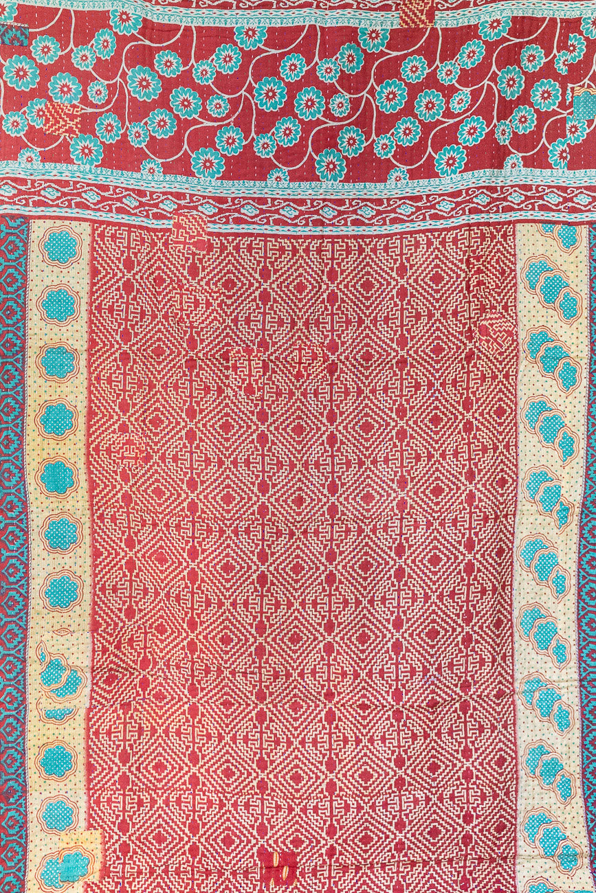 Firelight Kantha Christmas Throw