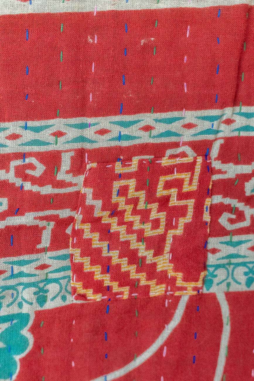 Firelight Kantha Christmas Throw