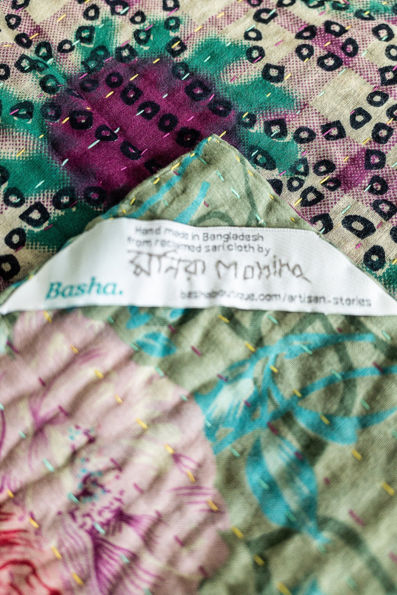 Floral Large Kantha Throw