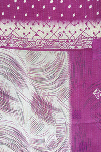 Flowering Kantha Throw Blanket