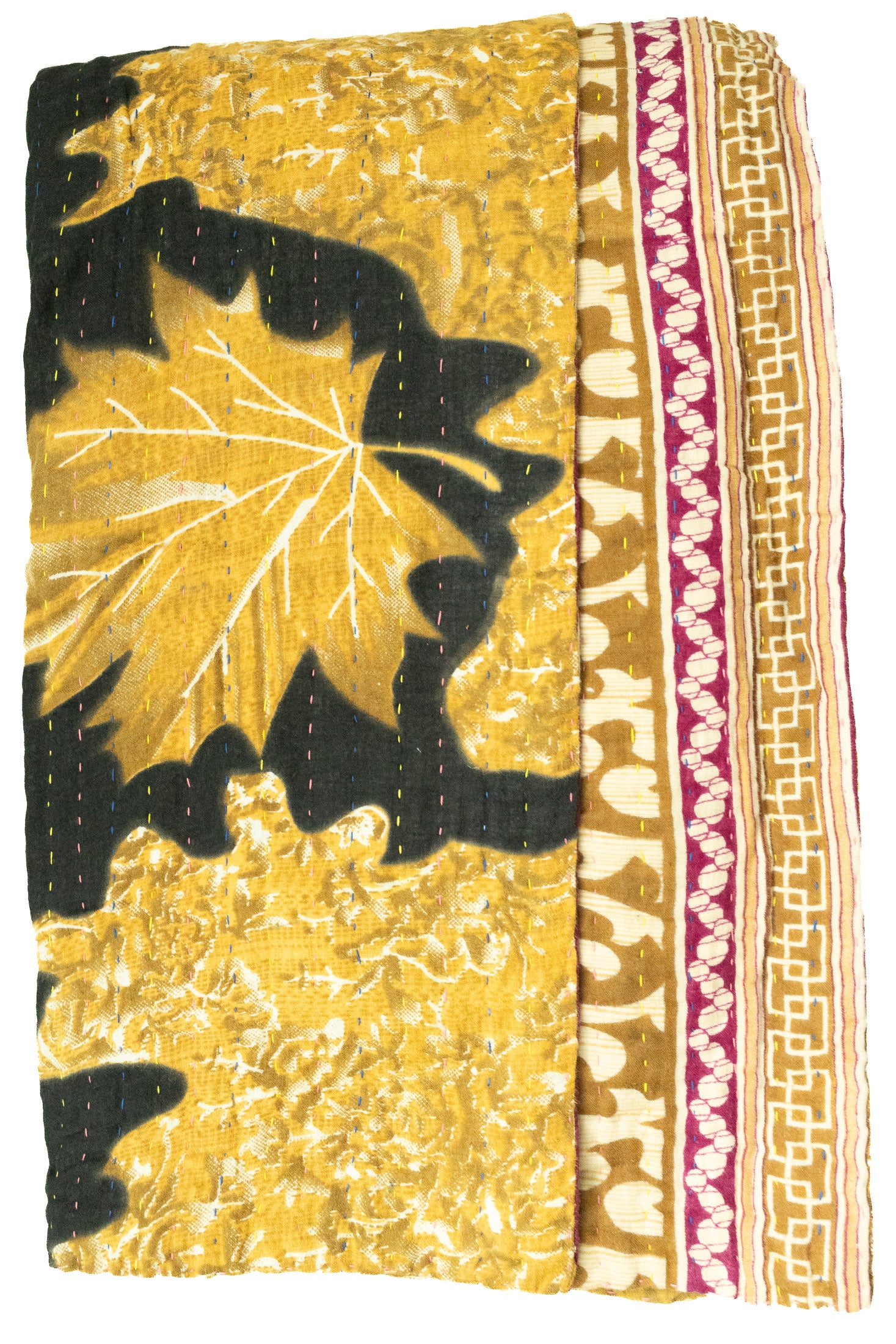 Flutter Large Kantha Throw Blanket