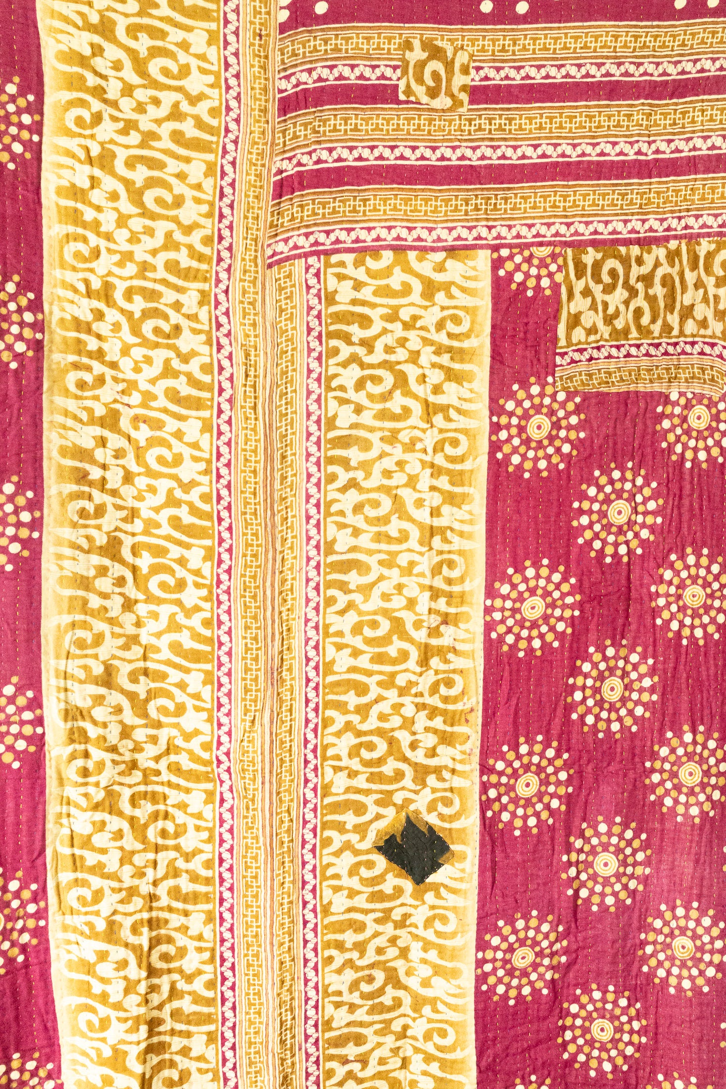 Flutter Large Kantha Throw Blanket