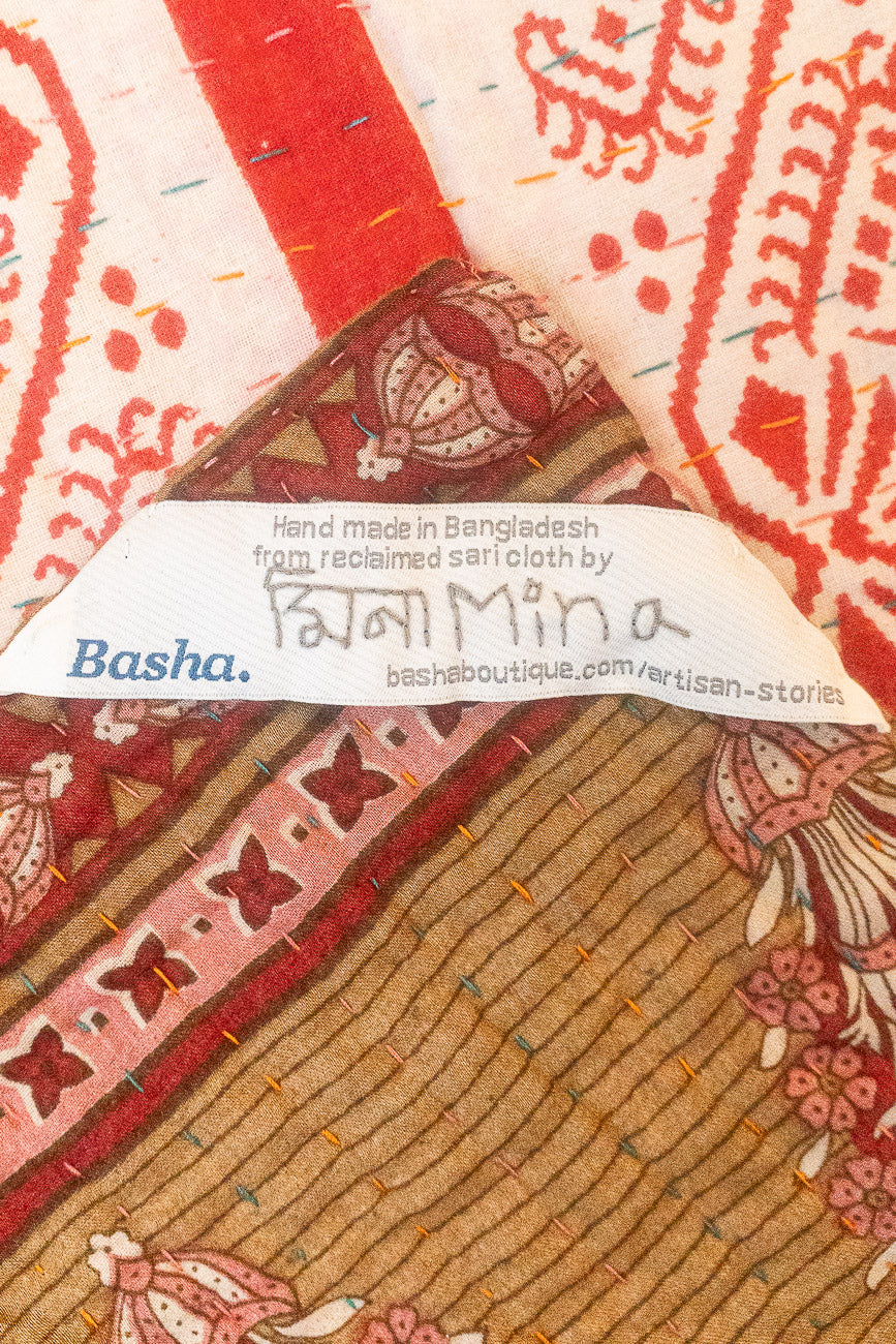 Folklore Large Kantha Throw