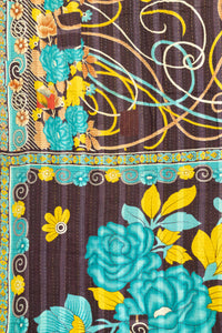 Forest Kantha Throw Blanket