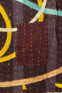 Forest Kantha Throw Blanket