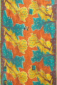 Forest Kantha Throw Blanket
