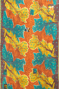Forest Kantha Throw Blanket