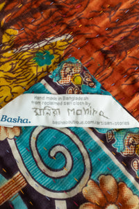 Forest Kantha Throw Blanket