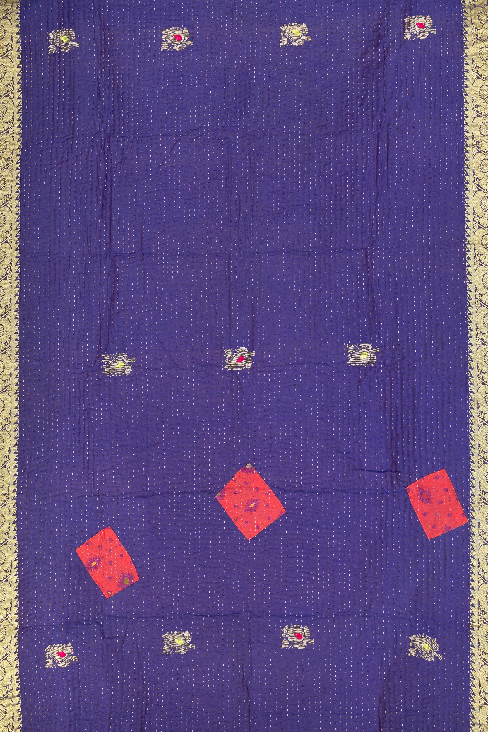 Free Silk Blend Kantha Throw