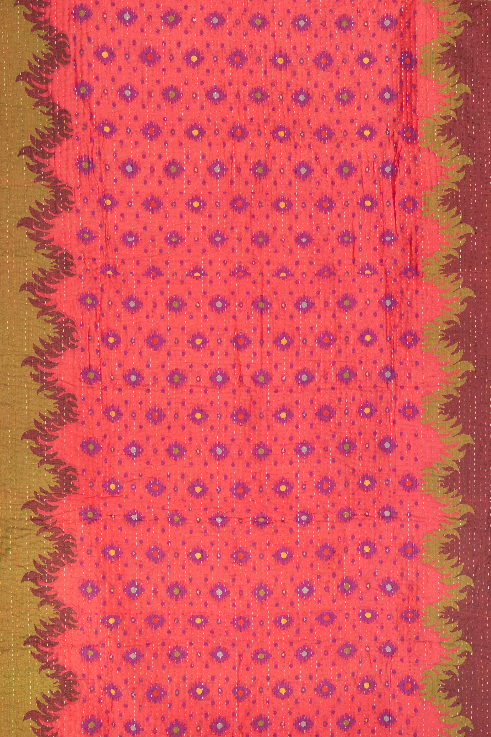 Free Silk Blend Kantha Throw