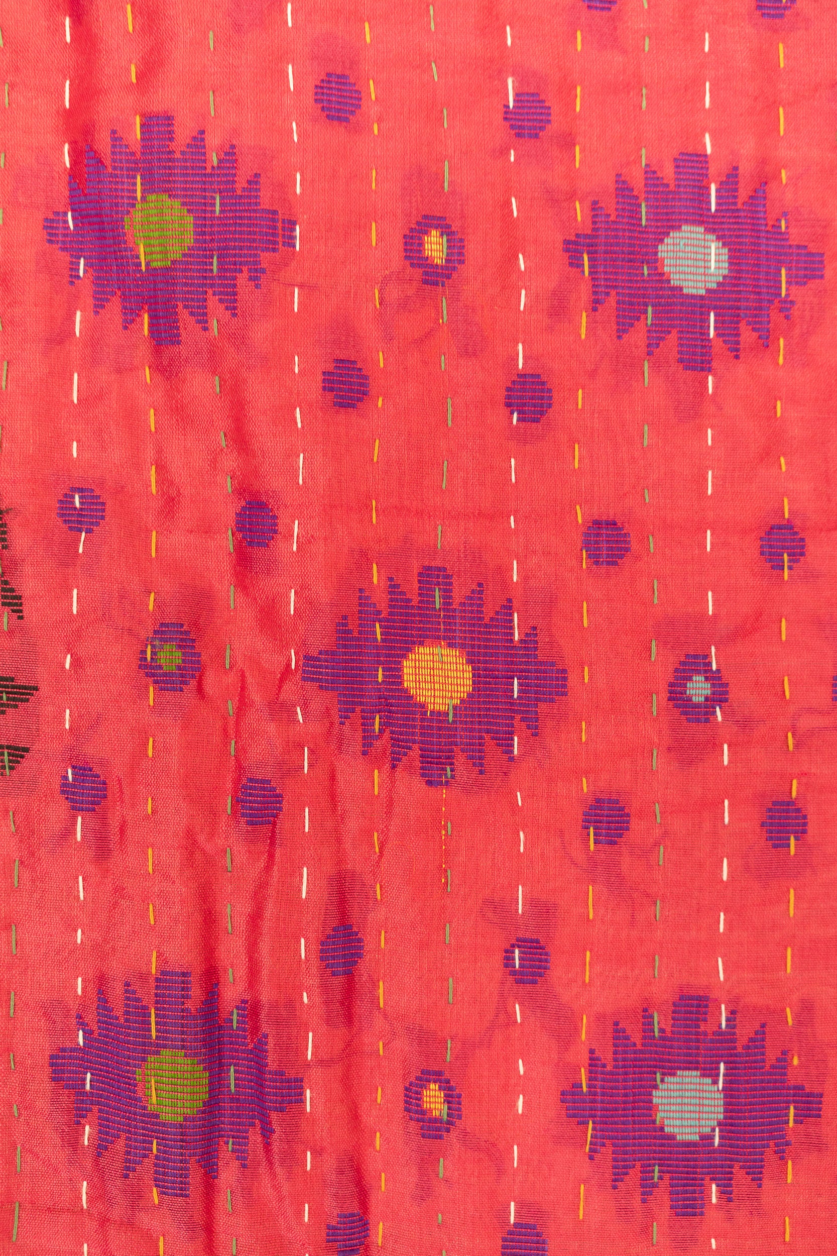 Free Silk Blend Kantha Throw
