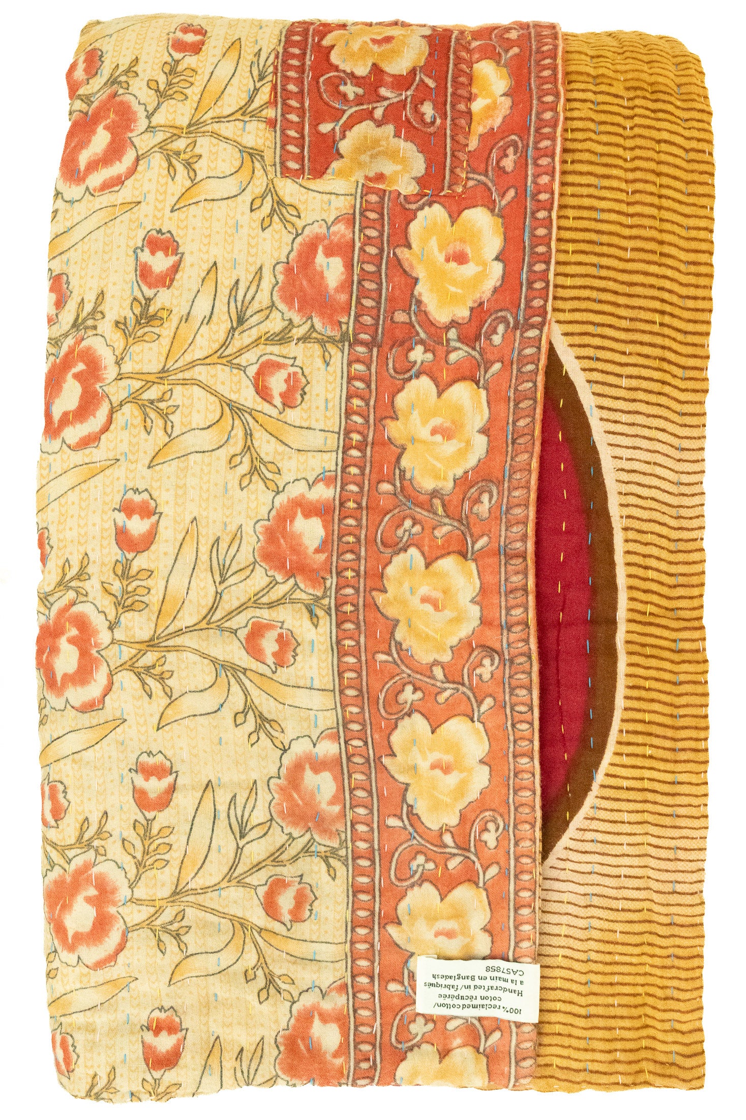 Free Large Kantha Throw Blanket