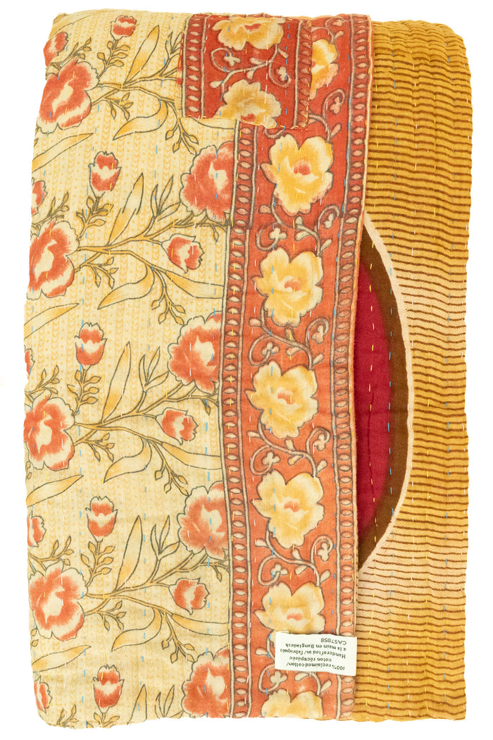 Free Large Kantha Throw Blanket