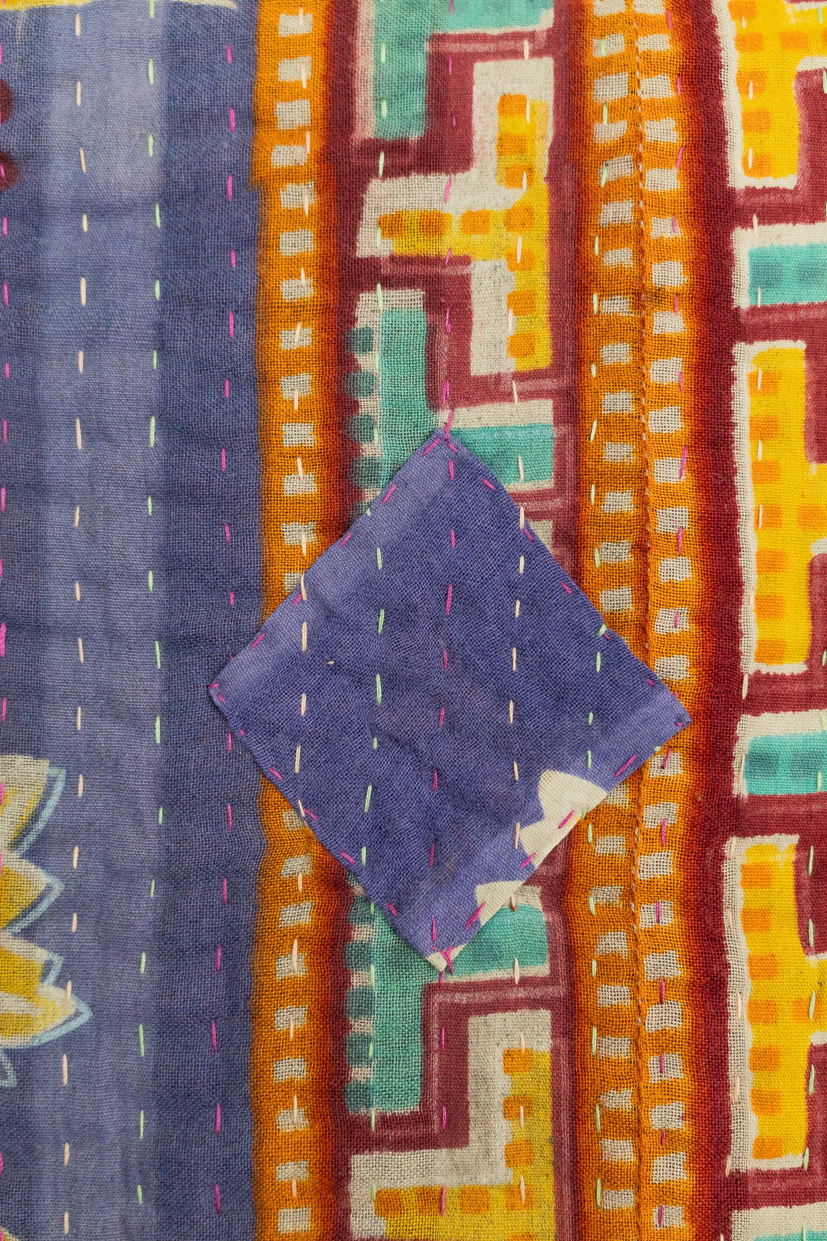 Fresh Large Kantha Throw
