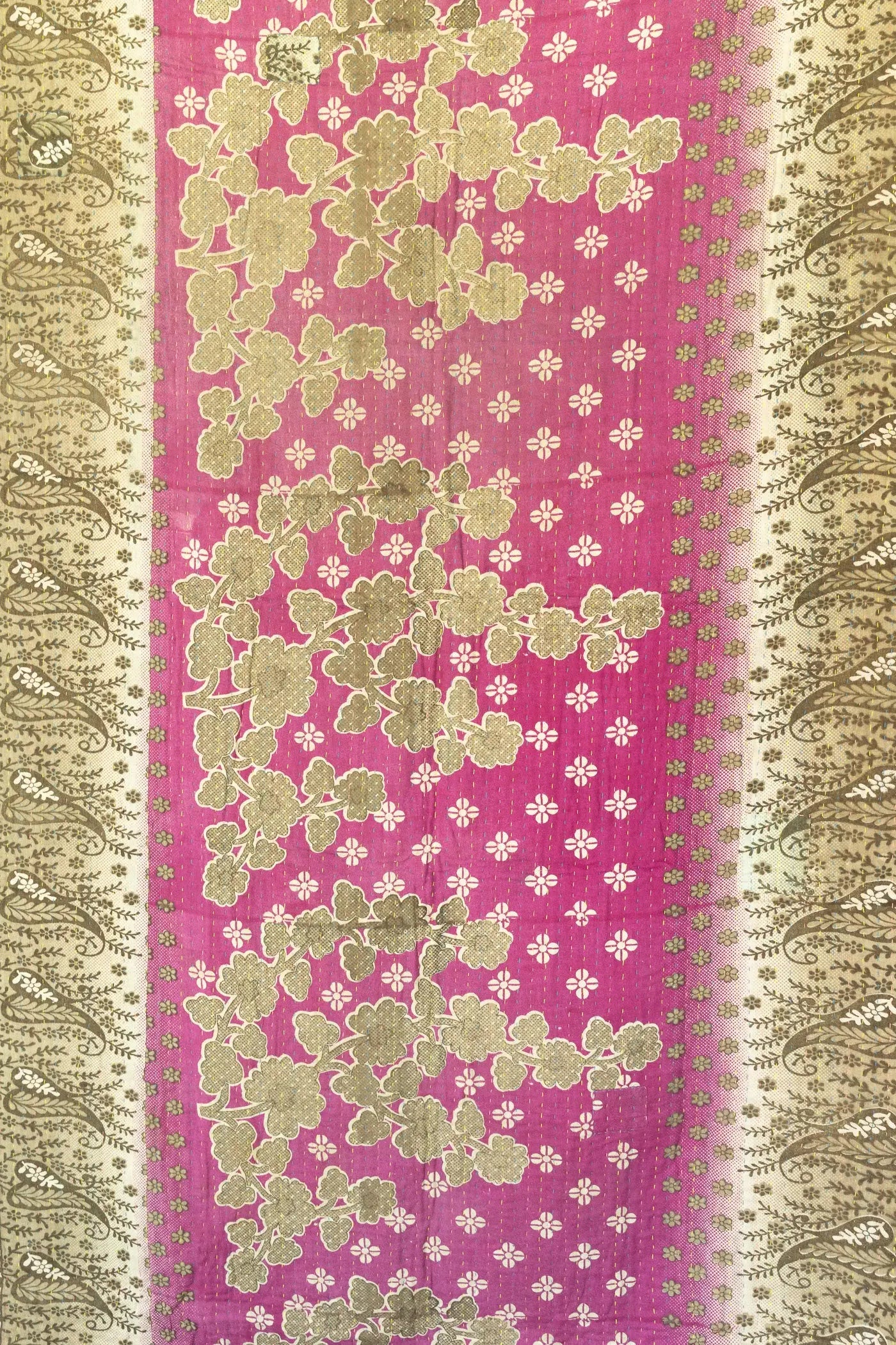 Friendship Kantha Throw Blanket