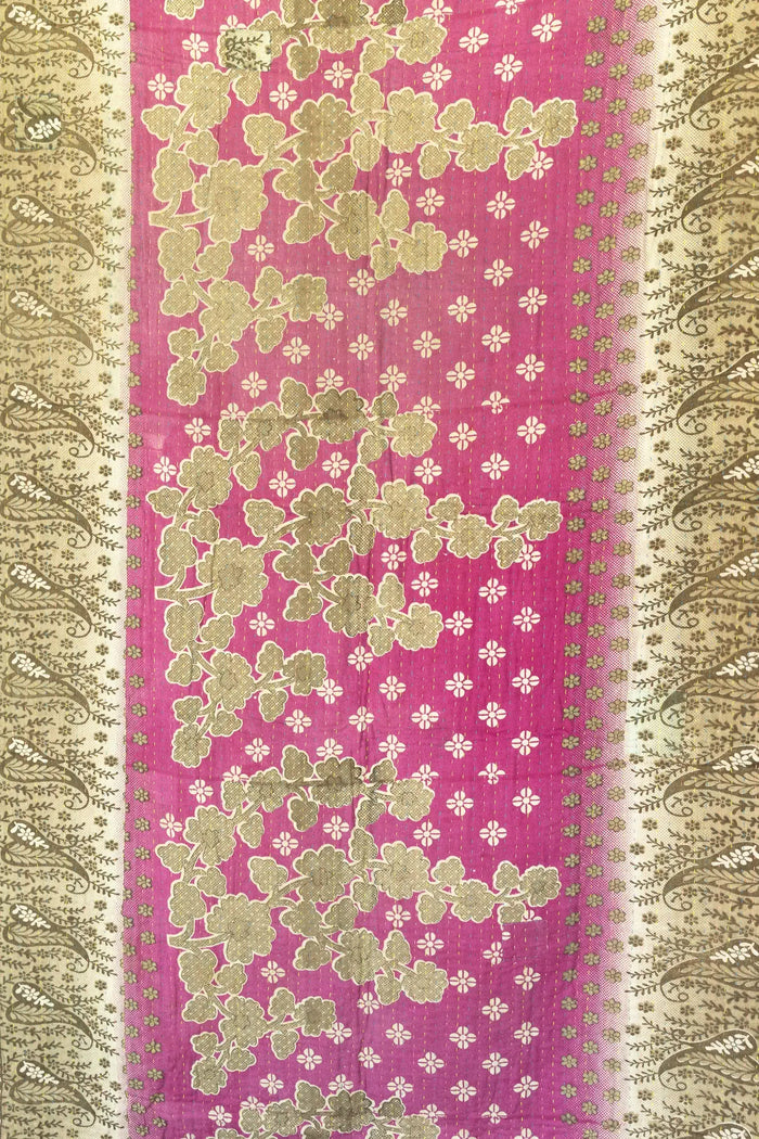 Friendship Kantha Throw Blanket