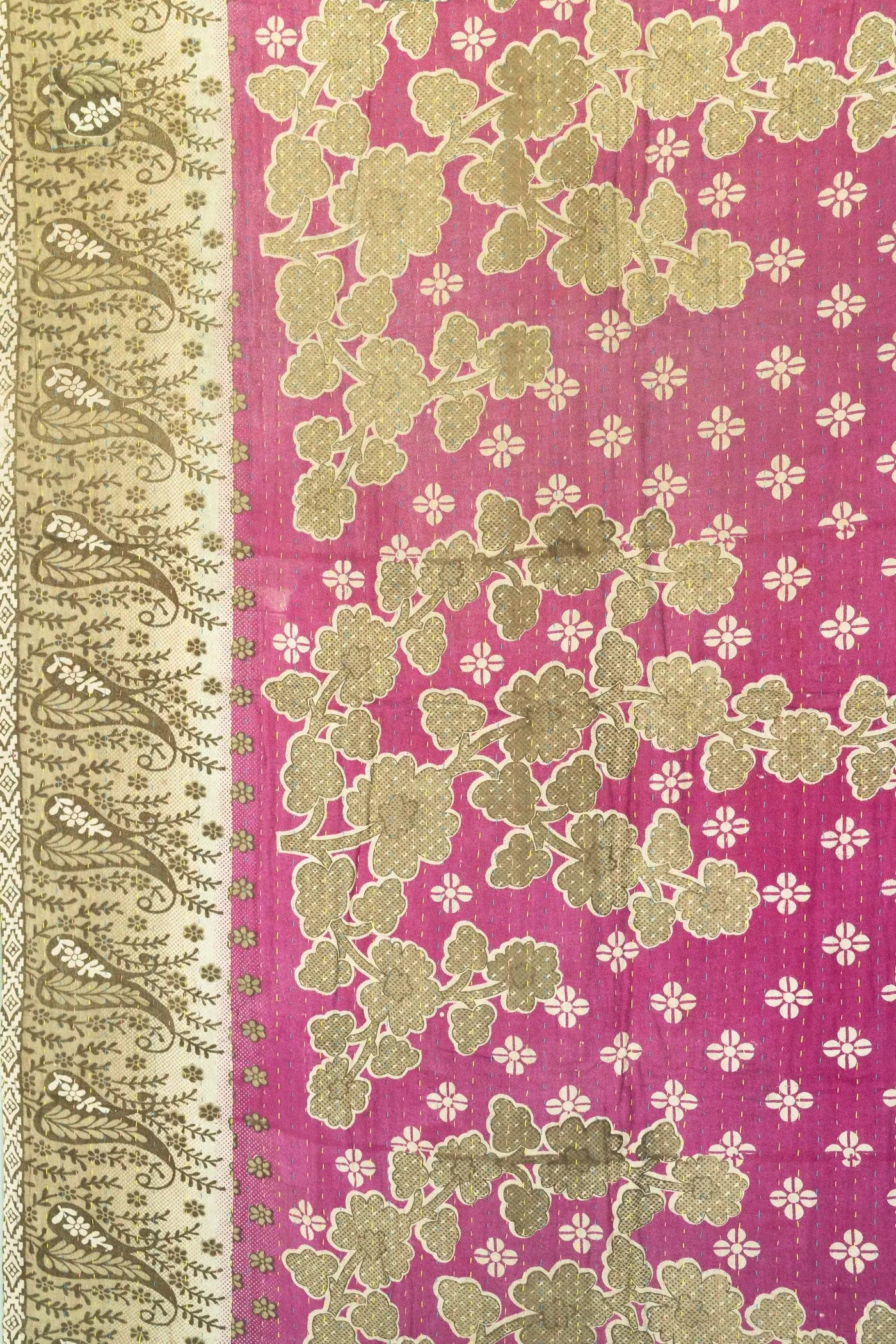 Friendship Kantha Throw Blanket