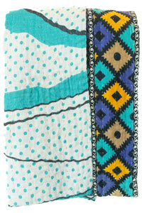 Kantha Throw Bed Quilt