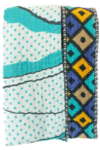 Kantha Throw Bed Quilt