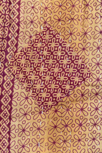 Fuchsia Large Kantha Throw Blanket