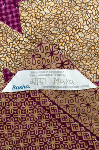 Fuchsia Large Kantha Throw Blanket