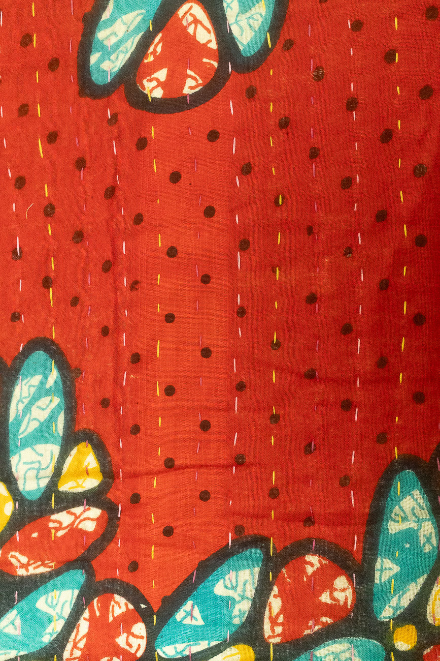 Garden Large Kantha Throw