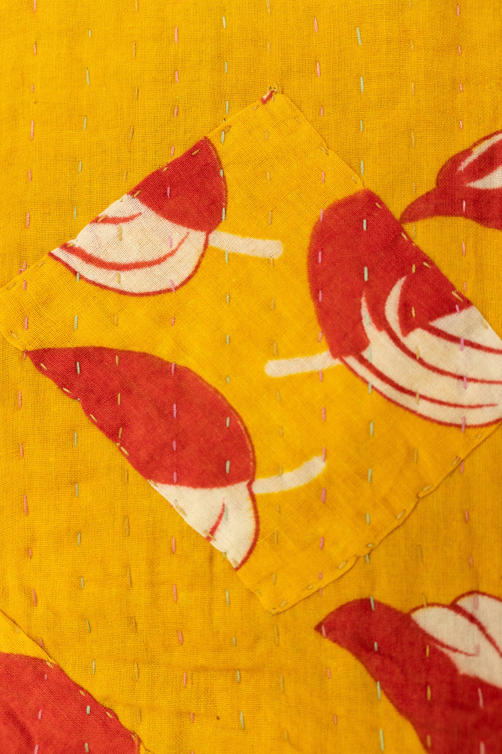 Garnet Kantha Throw