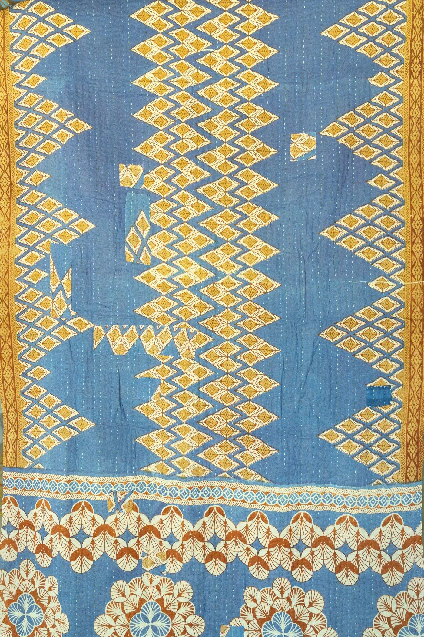 Generous Kantha Throw Blanket