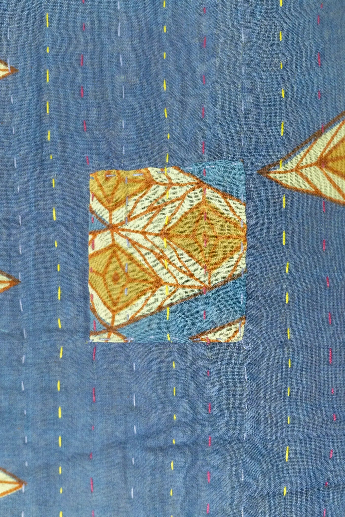 Generous Kantha Throw Blanket