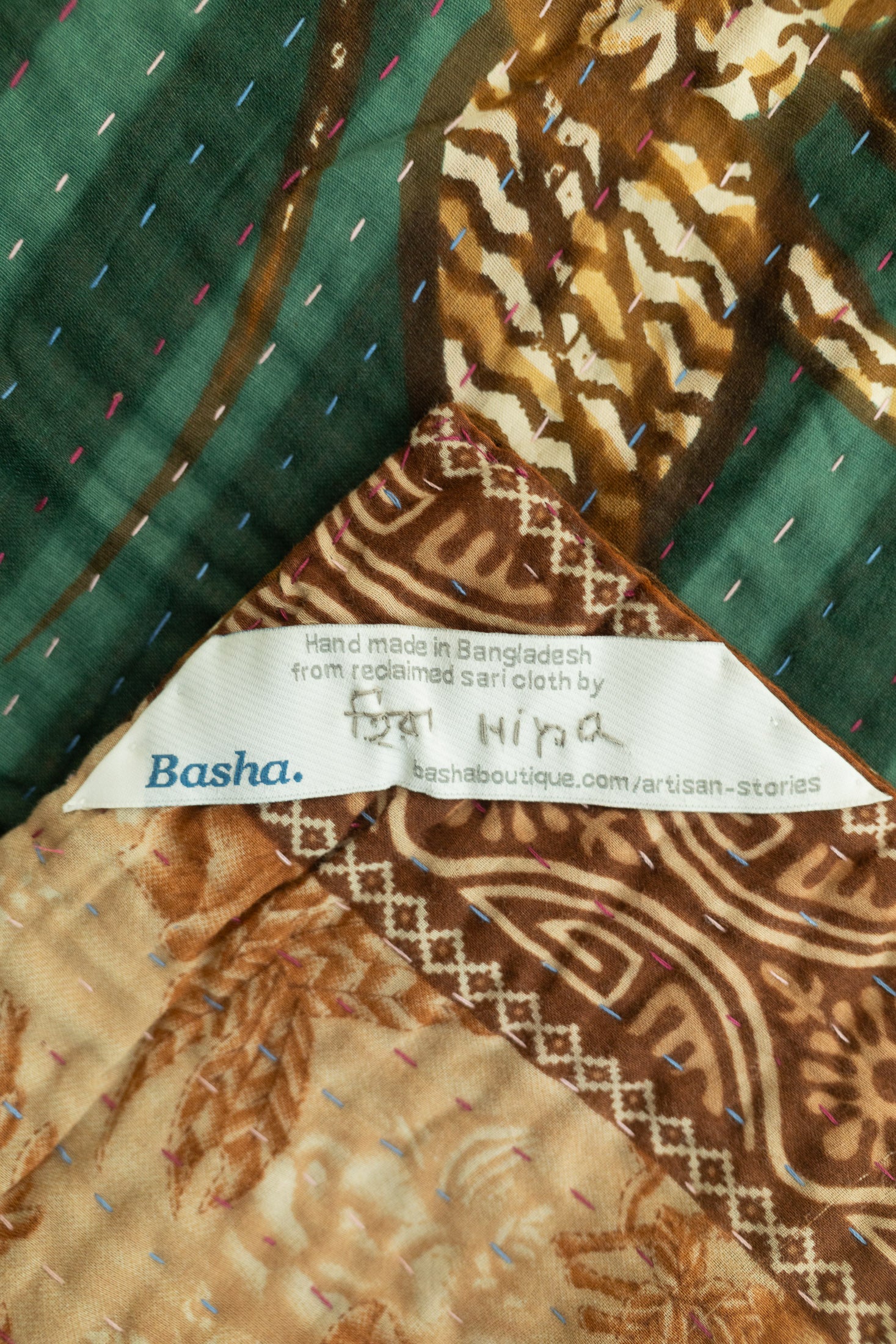 Gentle Kantha Throw