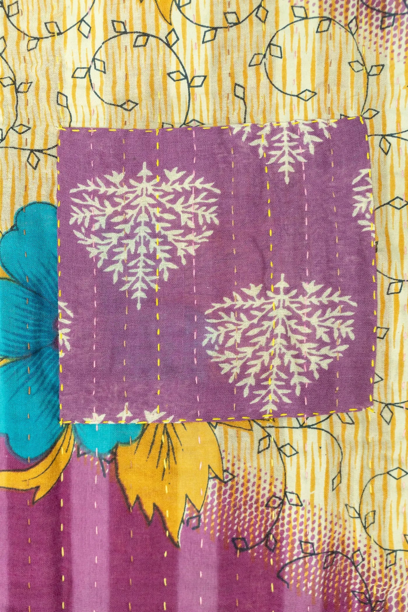 Gifted Kantha Throw Blanket