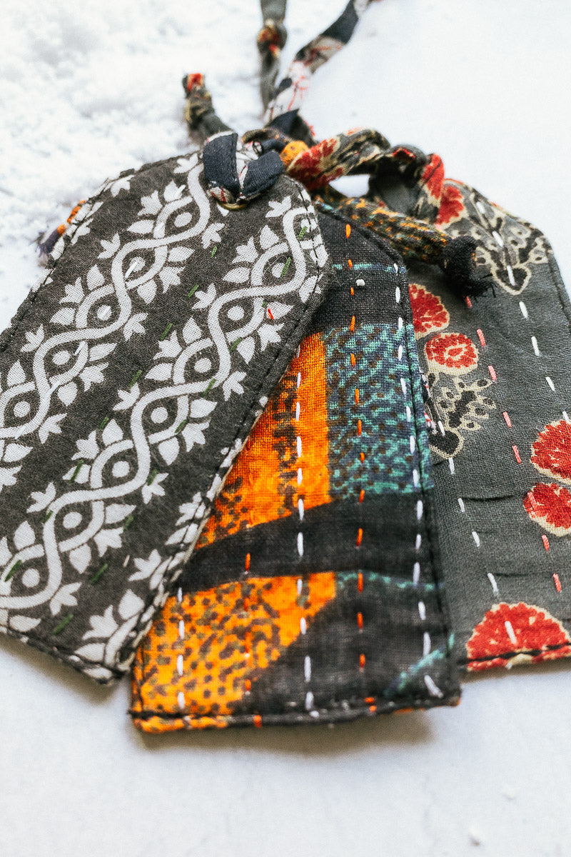 Kantha Reusable Gift Tag Set