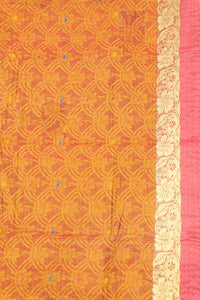Gladness Silk Blend Kantha Throw Blanket