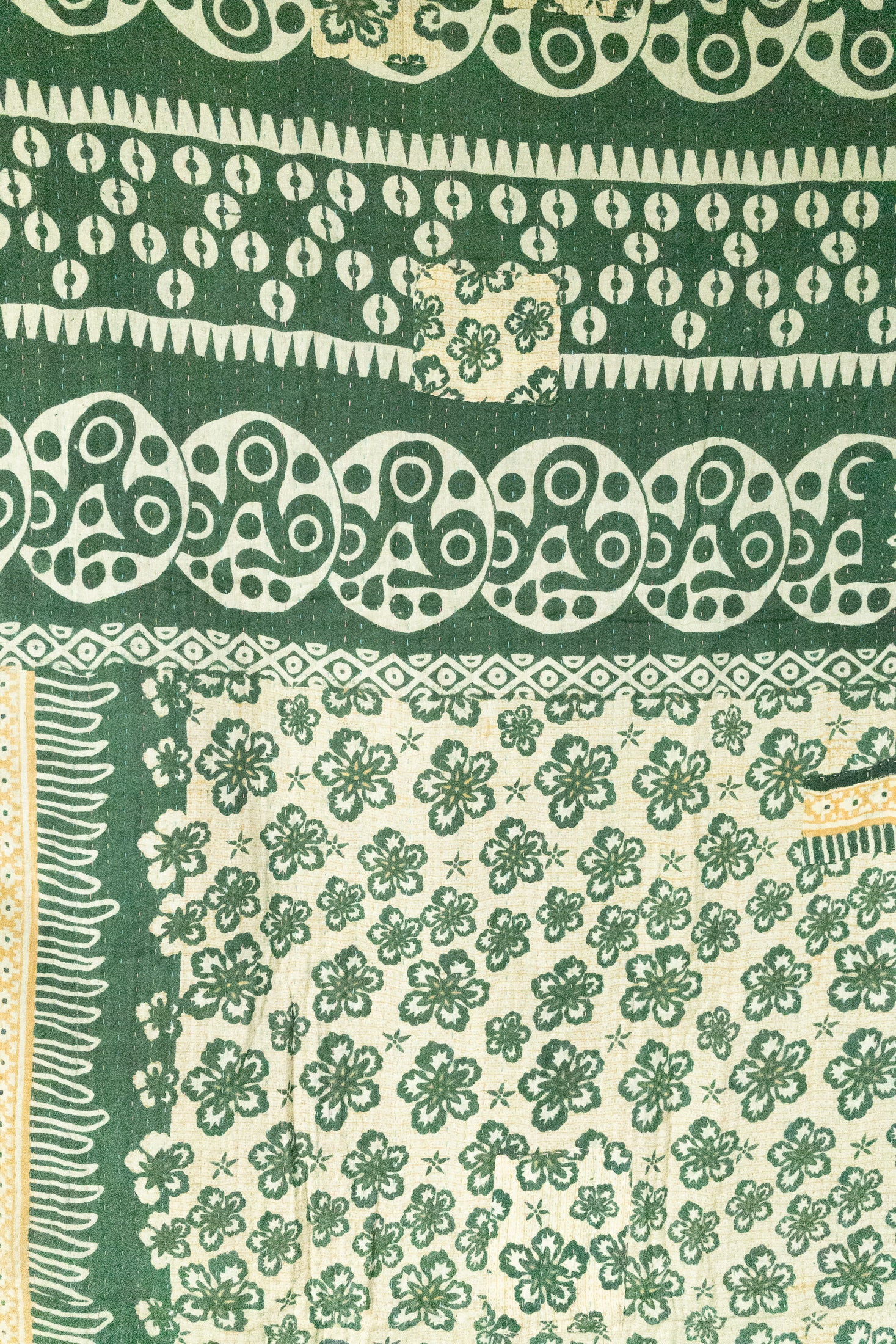 Gladtidings Holiday Kantha Blanket