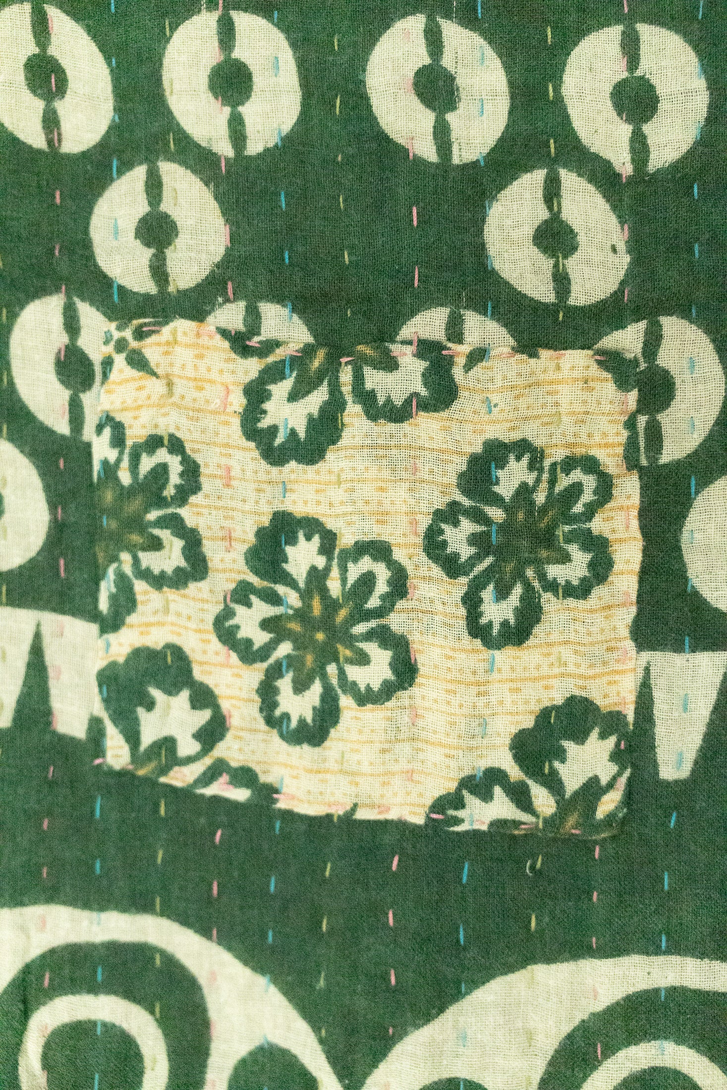 Gladtidings Holiday Kantha Blanket