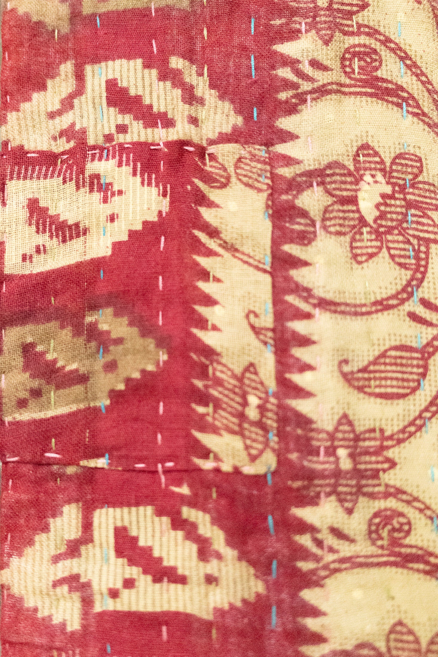 Gladtidings Holiday Kantha Blanket