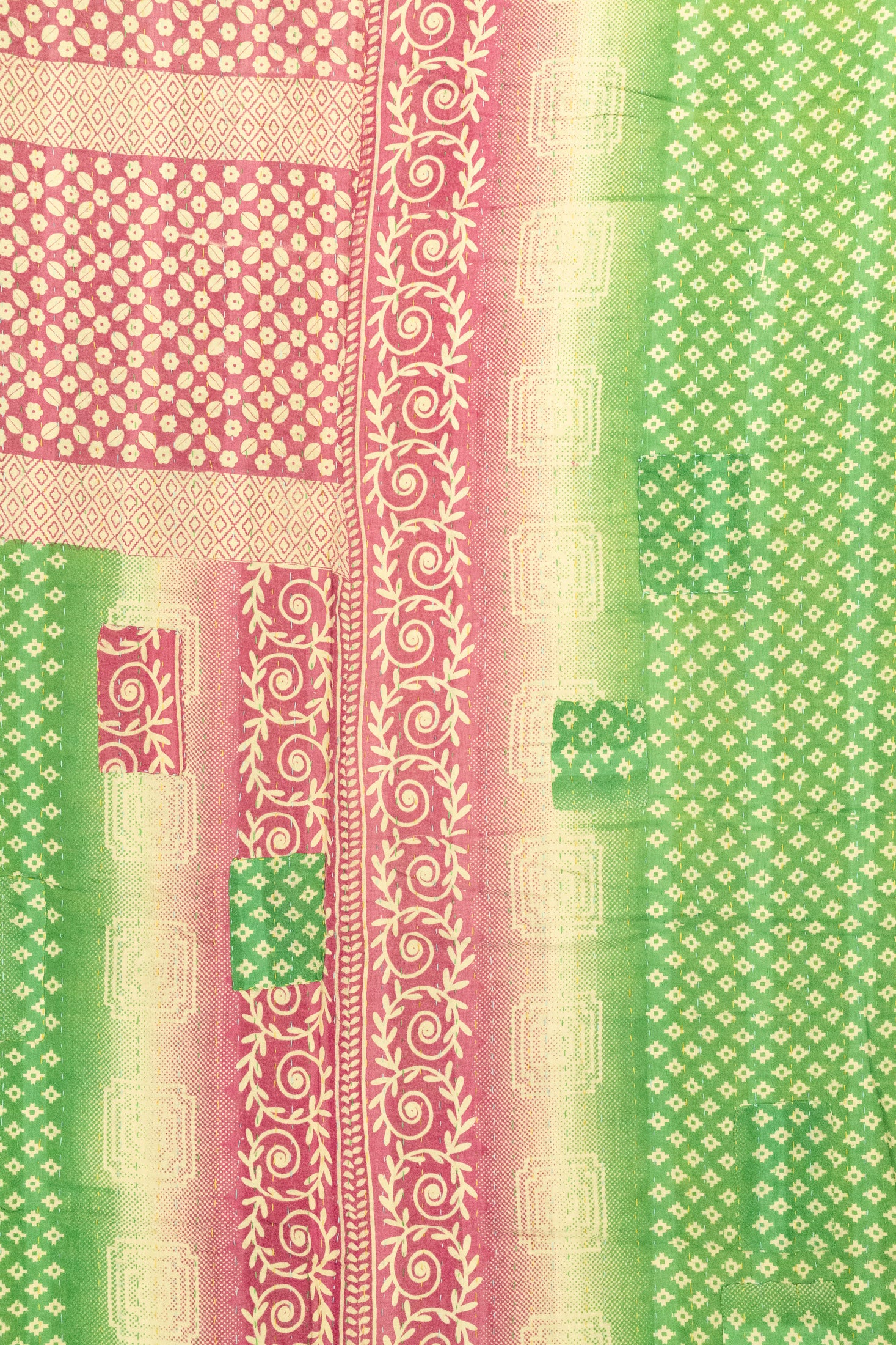 Glow Large Kantha Throw Blanket