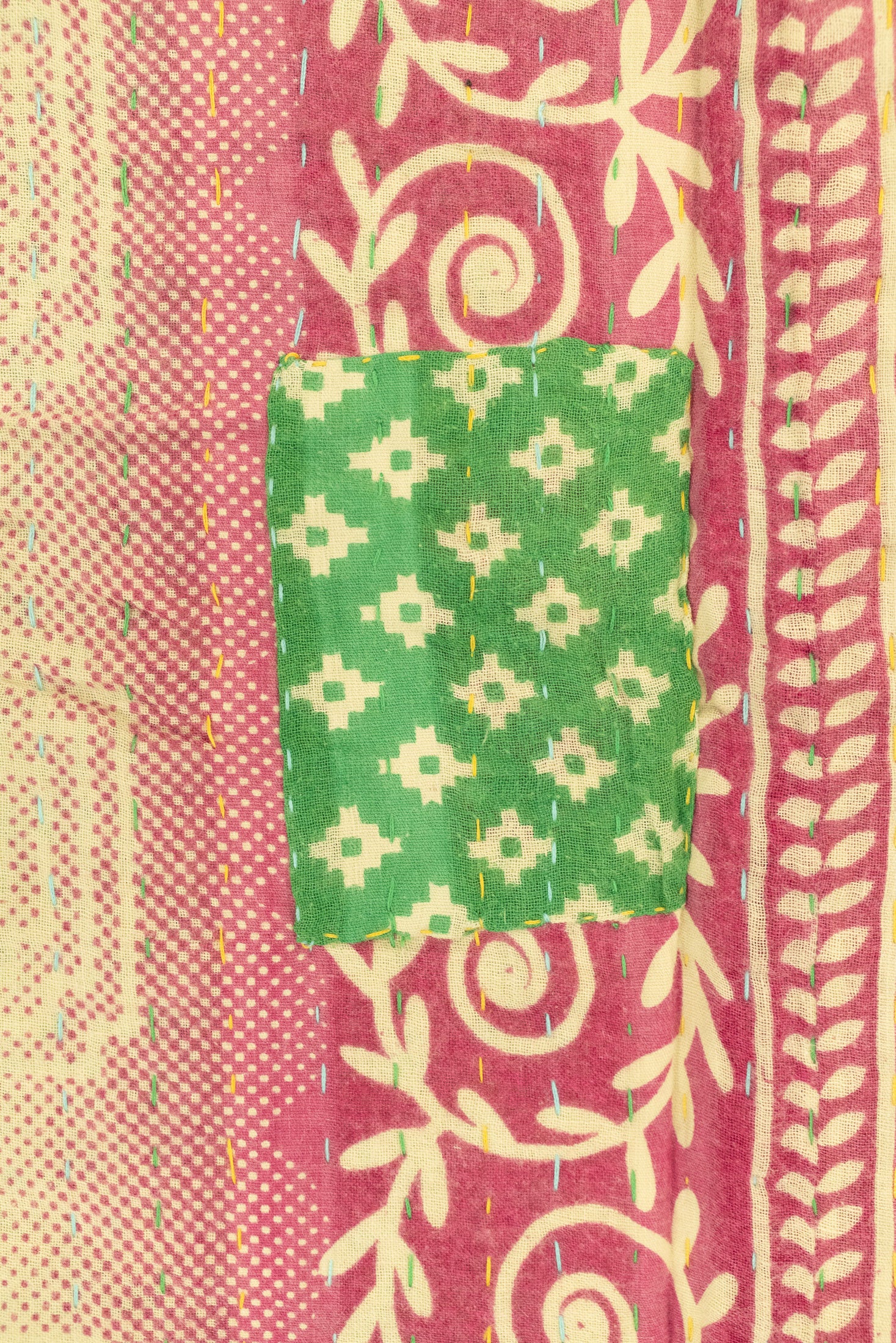 Glow Large Kantha Throw Blanket