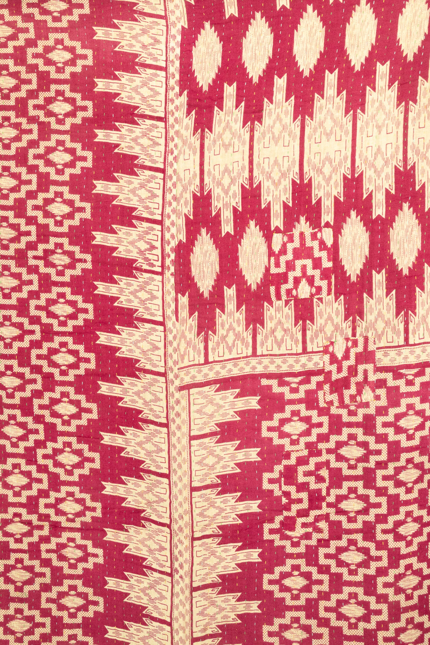 Glow Large Kantha Throw Blanket