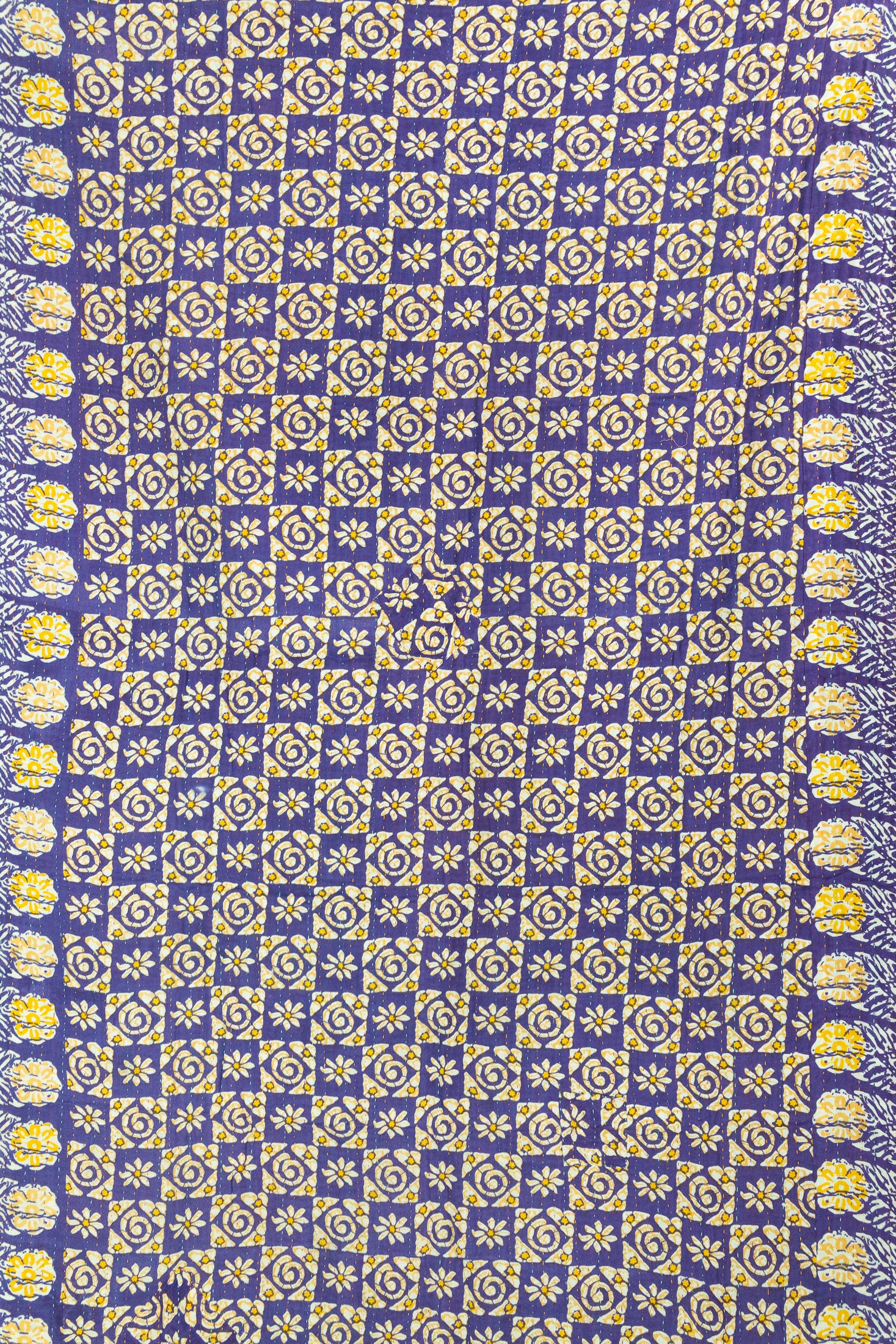 Gold Kantha Throw