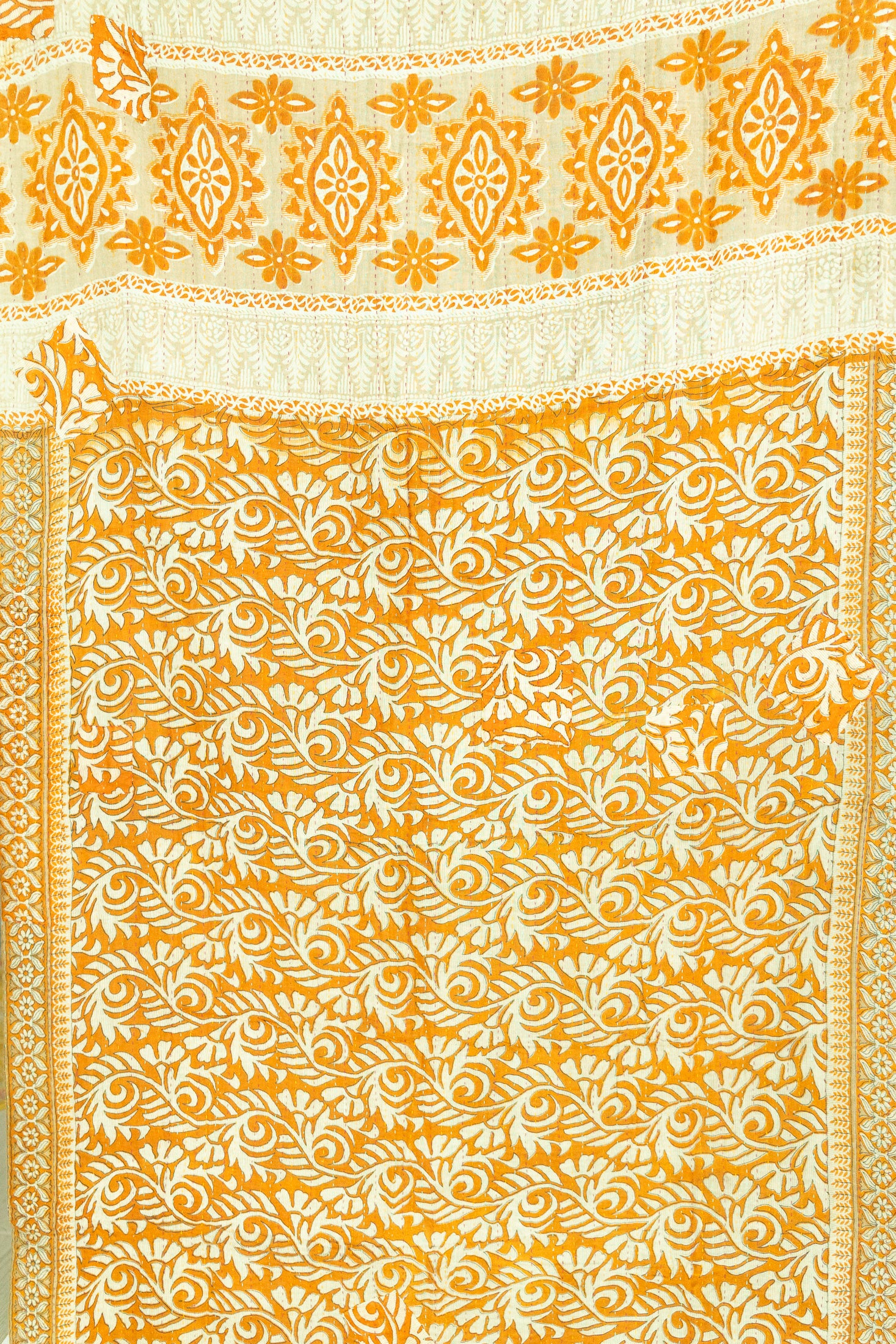 Gold Kantha Throw
