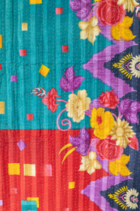 Grandeur Kantha Throw Blanket