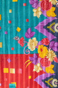 Grandeur Kantha Throw Blanket