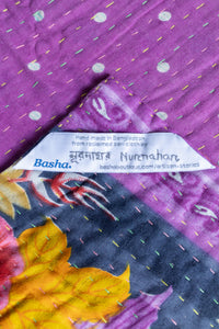 Grandeur Kantha Throw Blanket