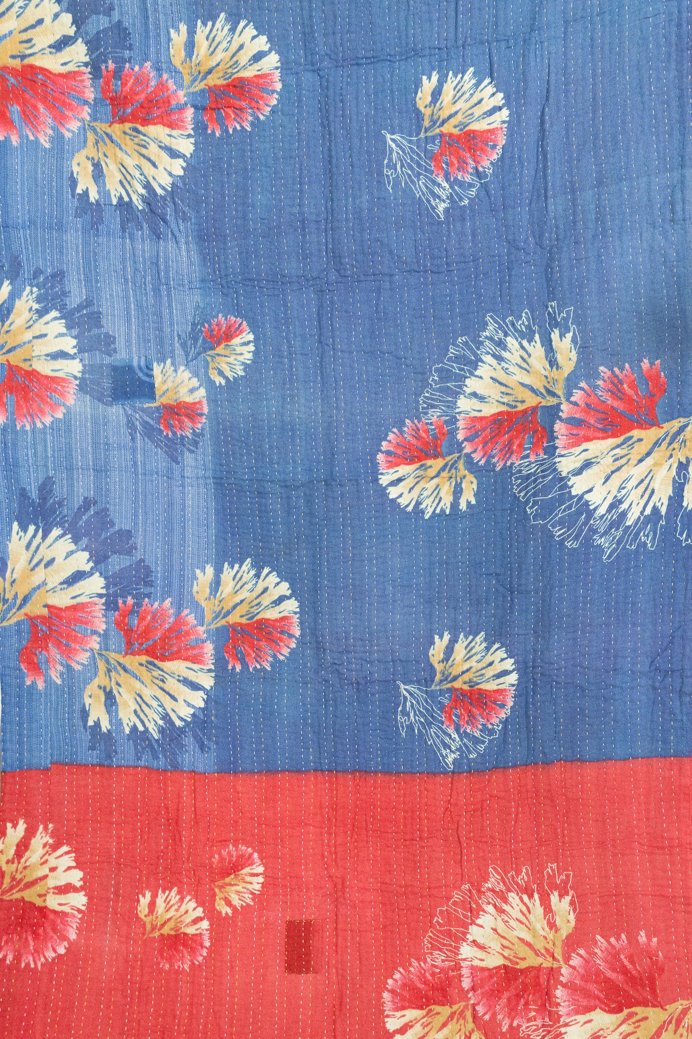 Grandeur Kantha Throw Blanket
