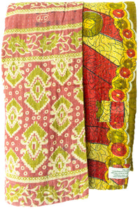 Kantha Throw Bed Quilt